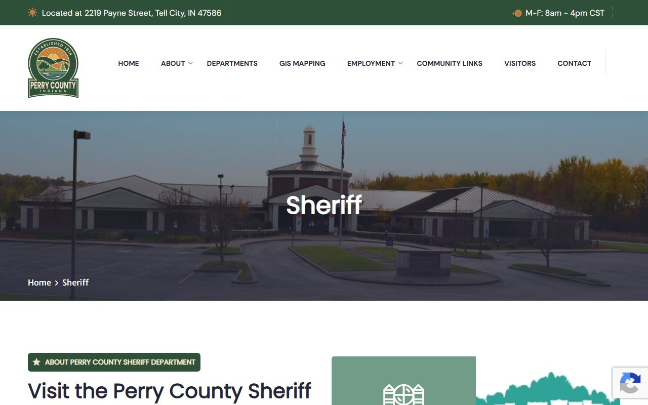 Perry County court records sheriff and jail information
