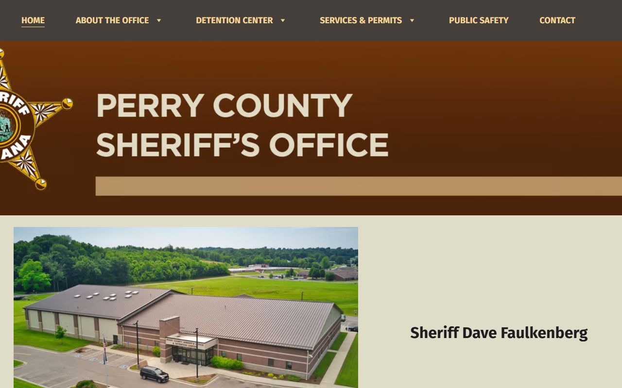 Perry County inmate records sheriff office homepage