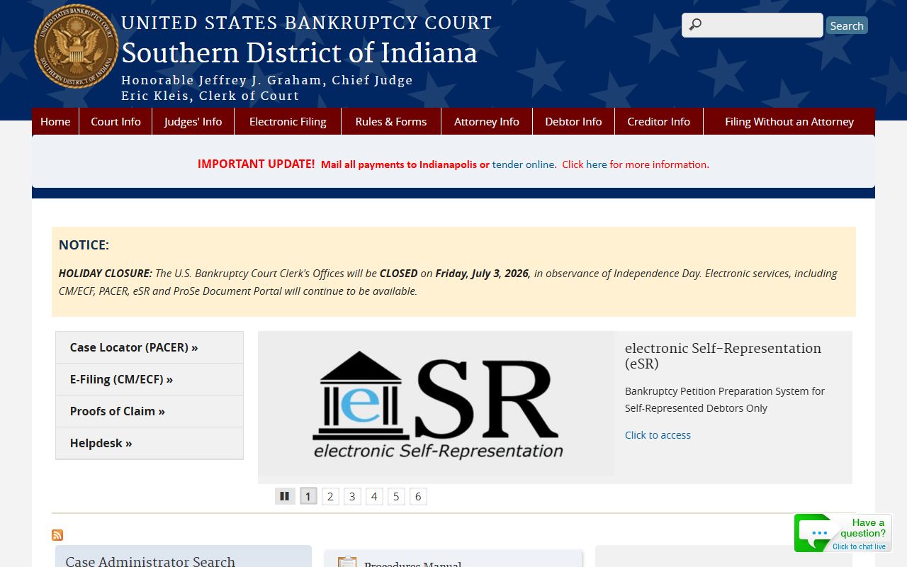 Perry County probate records Southern District bankruptcy boundary