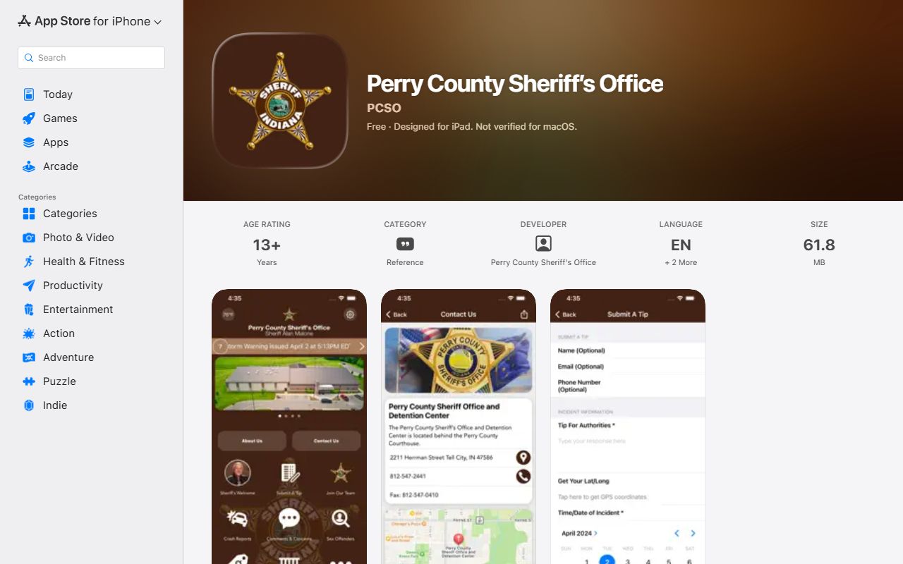 Perry County traffic court records sheriff mobile app